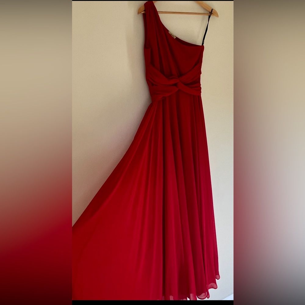NWT Liu Jo One Shoulder Flared Gown